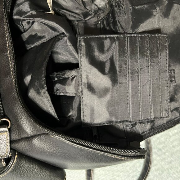 Mini No Name leather Backpack Black Tan stitching - Picture 8 of 12